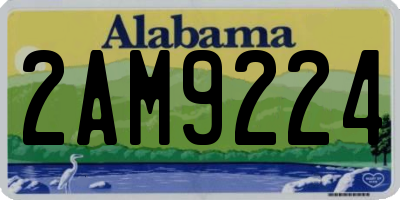 AL license plate 2AM9224