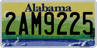 AL license plate 2AM9225