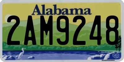 AL license plate 2AM9248