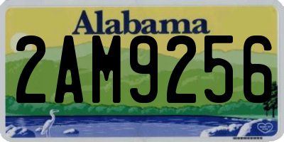AL license plate 2AM9256