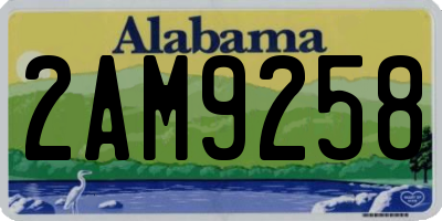 AL license plate 2AM9258