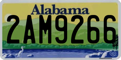 AL license plate 2AM9266