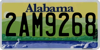 AL license plate 2AM9268