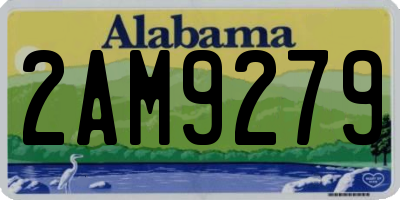 AL license plate 2AM9279