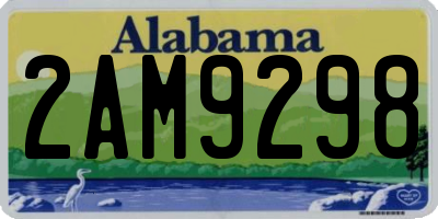 AL license plate 2AM9298
