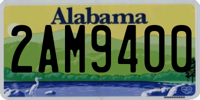AL license plate 2AM9400