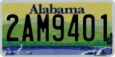 AL license plate 2AM9401