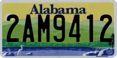 AL license plate 2AM9412