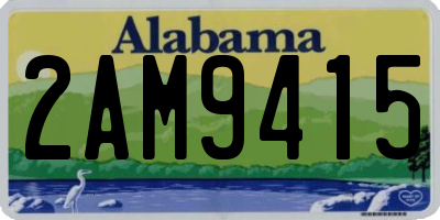 AL license plate 2AM9415