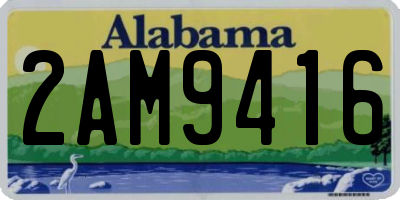 AL license plate 2AM9416