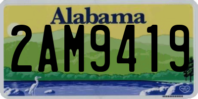 AL license plate 2AM9419