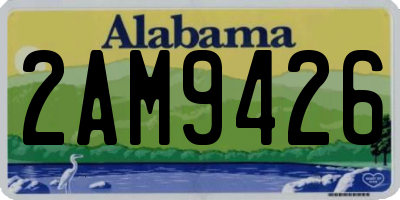 AL license plate 2AM9426