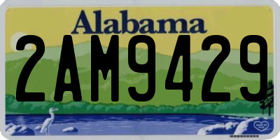 AL license plate 2AM9429