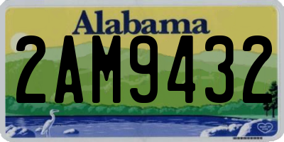 AL license plate 2AM9432