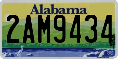 AL license plate 2AM9434