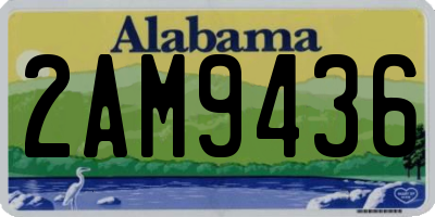 AL license plate 2AM9436