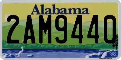 AL license plate 2AM9440