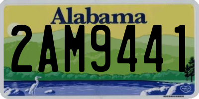 AL license plate 2AM9441