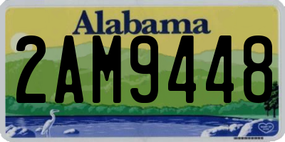 AL license plate 2AM9448