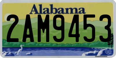 AL license plate 2AM9453