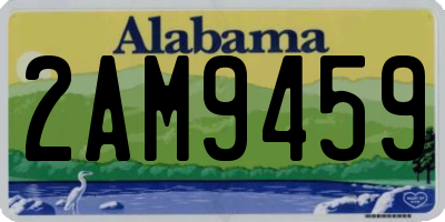 AL license plate 2AM9459