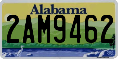 AL license plate 2AM9462