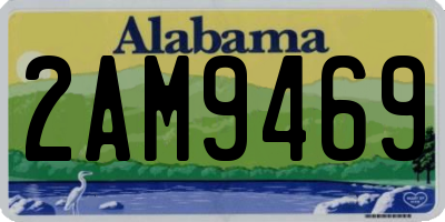 AL license plate 2AM9469