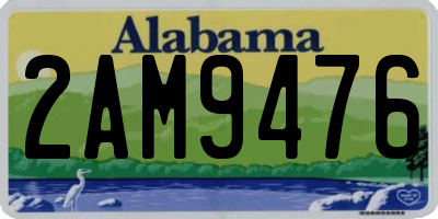 AL license plate 2AM9476