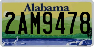 AL license plate 2AM9478