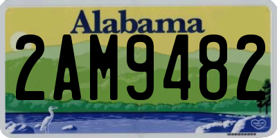 AL license plate 2AM9482