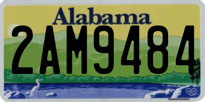 AL license plate 2AM9484