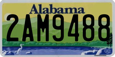 AL license plate 2AM9488
