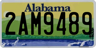 AL license plate 2AM9489