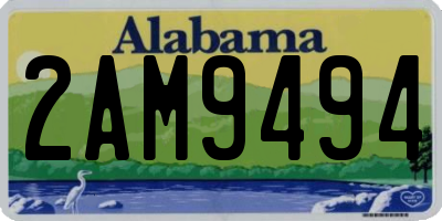 AL license plate 2AM9494