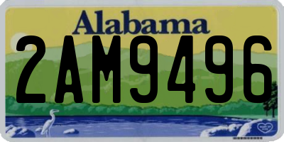 AL license plate 2AM9496