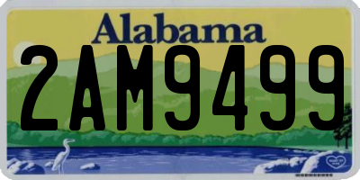 AL license plate 2AM9499