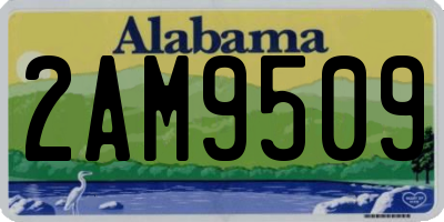 AL license plate 2AM9509