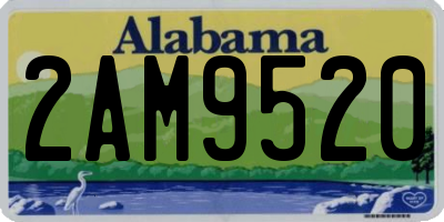 AL license plate 2AM9520