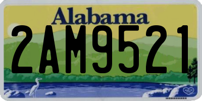AL license plate 2AM9521