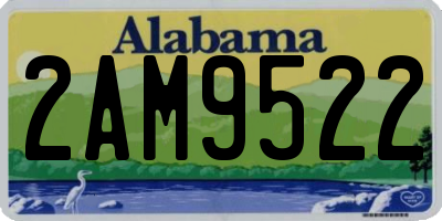 AL license plate 2AM9522
