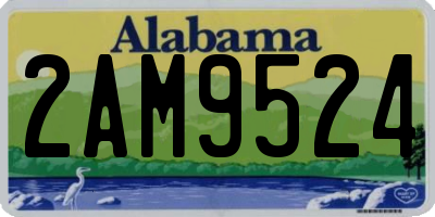 AL license plate 2AM9524