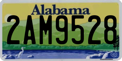 AL license plate 2AM9528