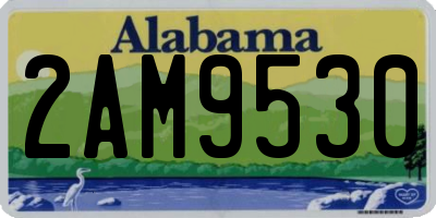 AL license plate 2AM9530