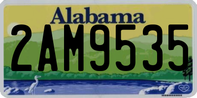 AL license plate 2AM9535