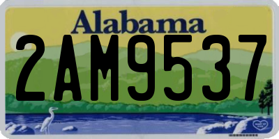 AL license plate 2AM9537