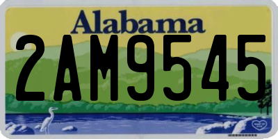 AL license plate 2AM9545
