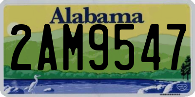 AL license plate 2AM9547