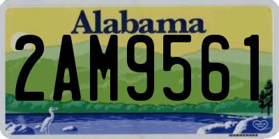 AL license plate 2AM9561