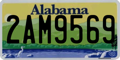 AL license plate 2AM9569