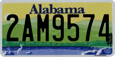AL license plate 2AM9574